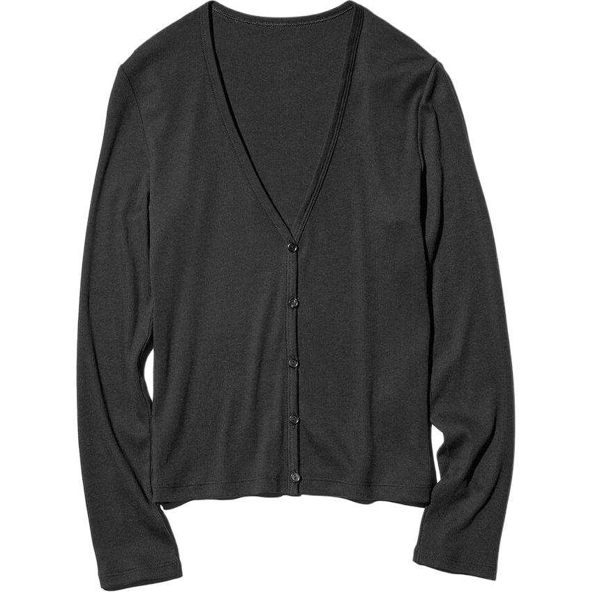 UNIQLO Knitwear Women's Black V Neck Moderate