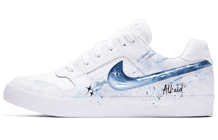 Nike Nike SB Delta Skateboard Shoes Unisex Low Top White/Blue