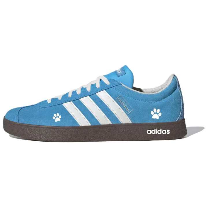 Adidas Adidas Vl Court Classic German Army Trainers Unisex Low Top Blue White Brown Multicolor