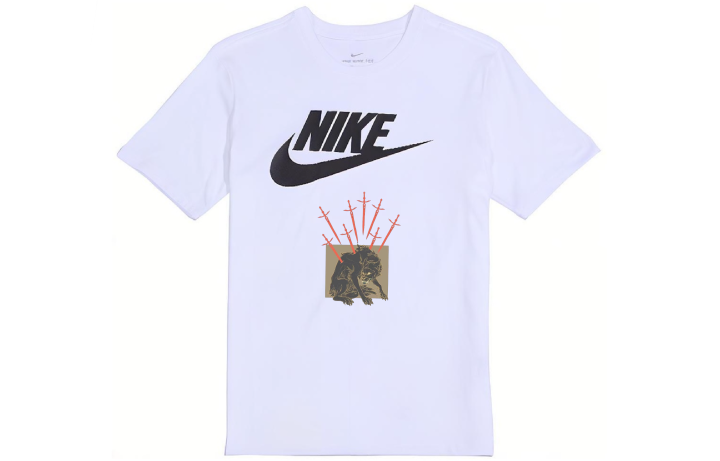 Nike Nike Sportswear T Shirts Unisex White Crew Neck