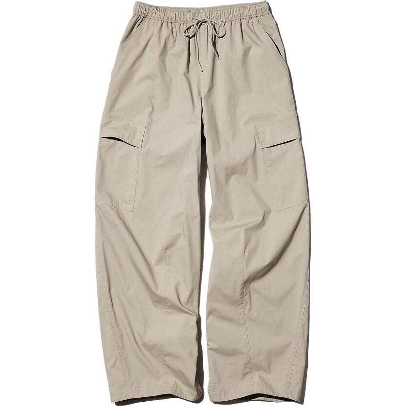UNIQLO Casual Pants Women's Beige Moderate Wide Leg Pants