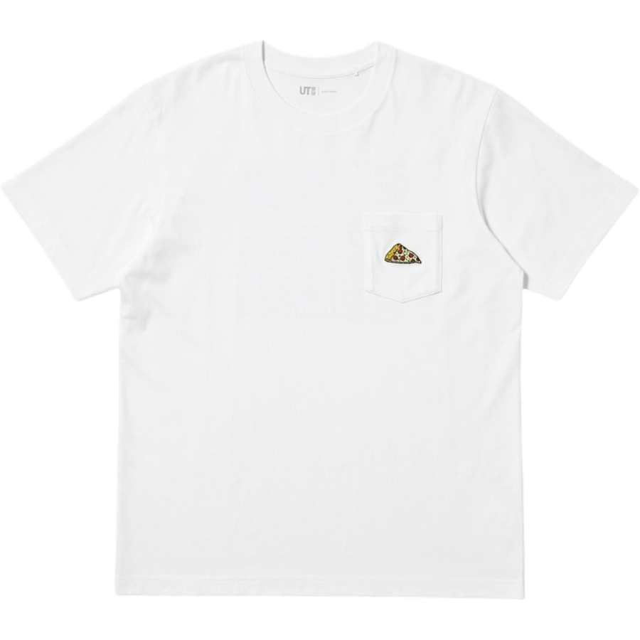 UNIQLO Jason Polan T Shirts Unisex White Crew Neck