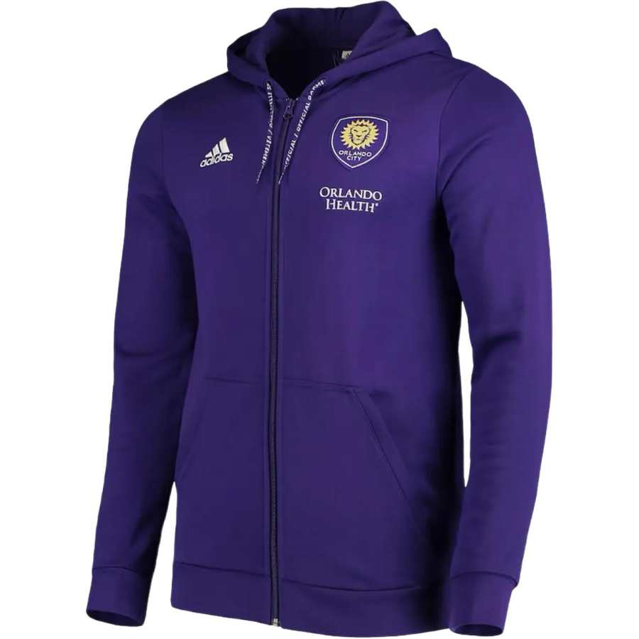 Adidas Adidas Orlando City Sweatshirts Men's Purple Hooded Non Detachable Moderate