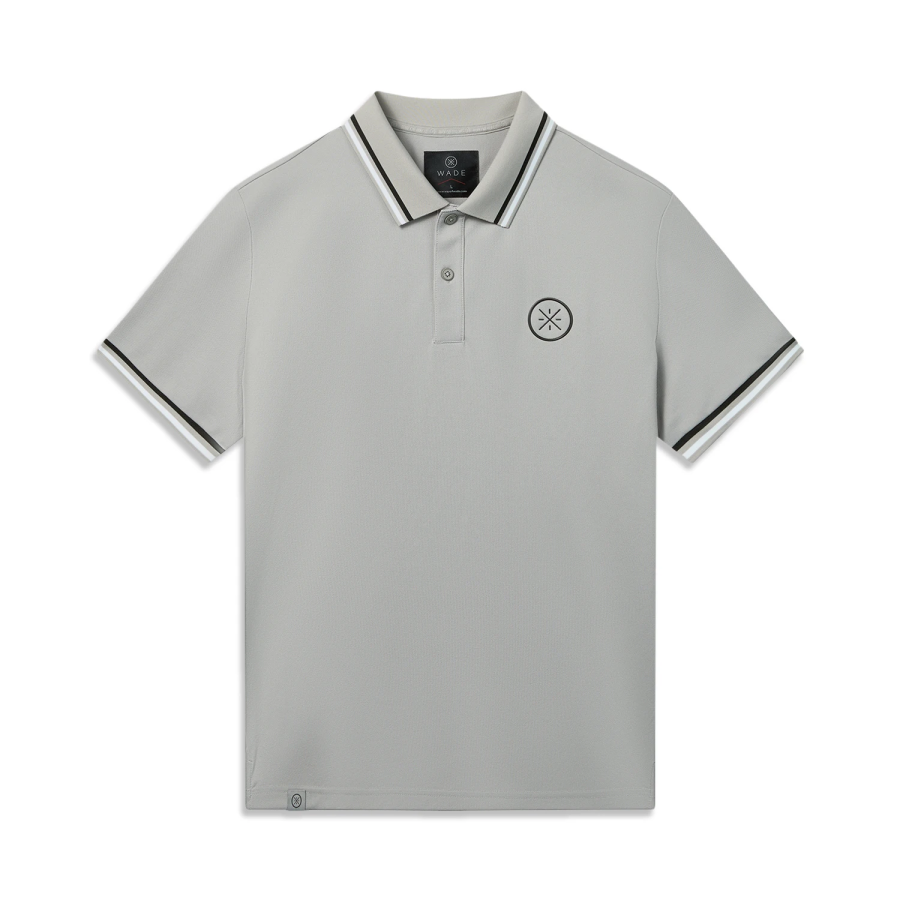 Li-Ning Li Ning Polo Shirts Men's Ultimate Gray Polo Collar Moderate Straight Fit