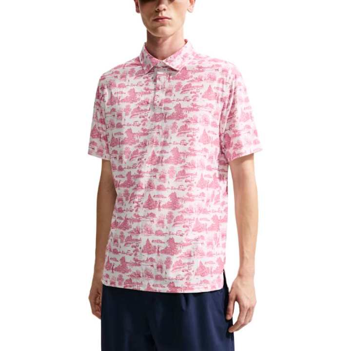 Nike Nike Dri Fit Polo Shirts Men's Pink Peony Polo Collar Moderate Other
