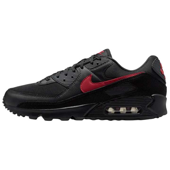 Nike Nike Air Max 90 Running Shoes Unisex Black Red