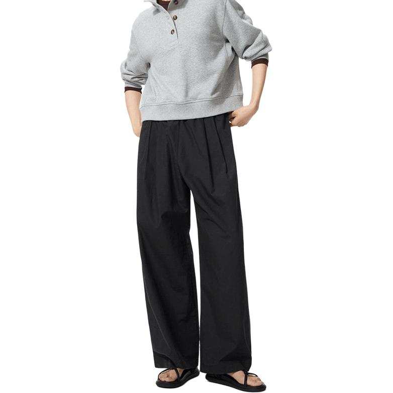 UNIQLO Casual Pants Women's 09 Black Moderate Straight Fit Pants