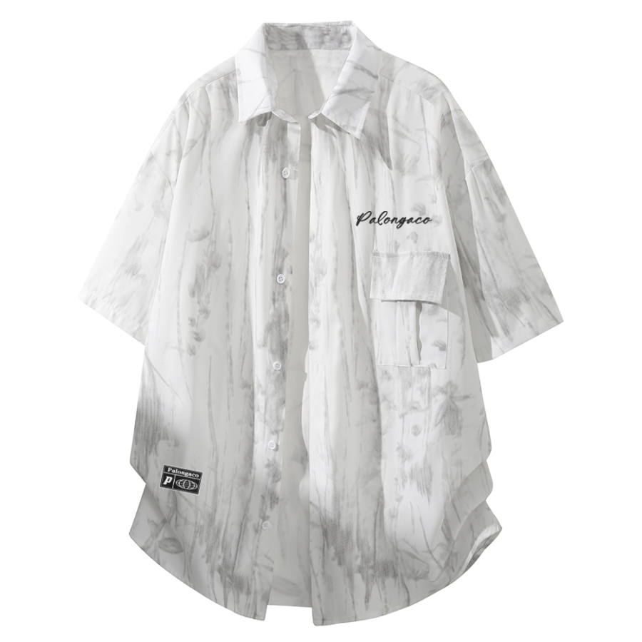 PAL ONGACO Shirts Unisex Lapel Moderate Straight Fit