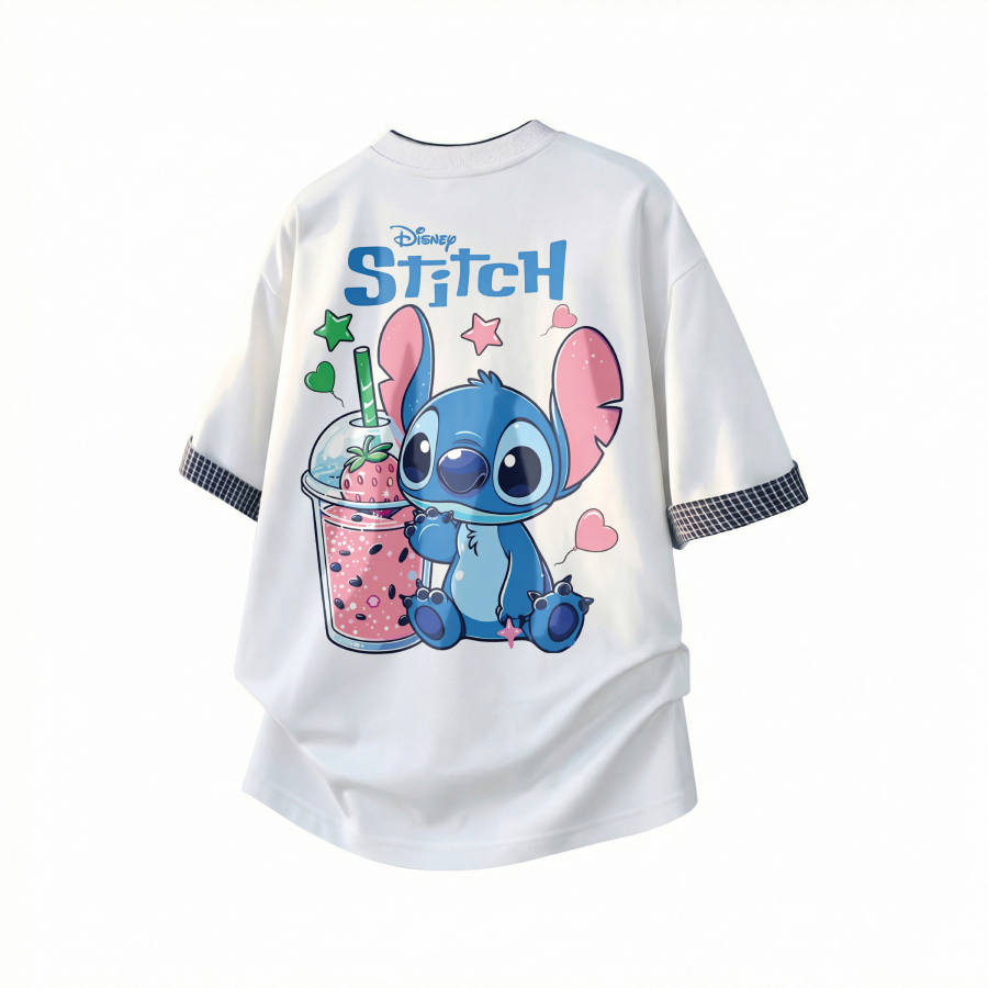 Disney T Shirts Unisex Crew Neck Moderate Straight Fit