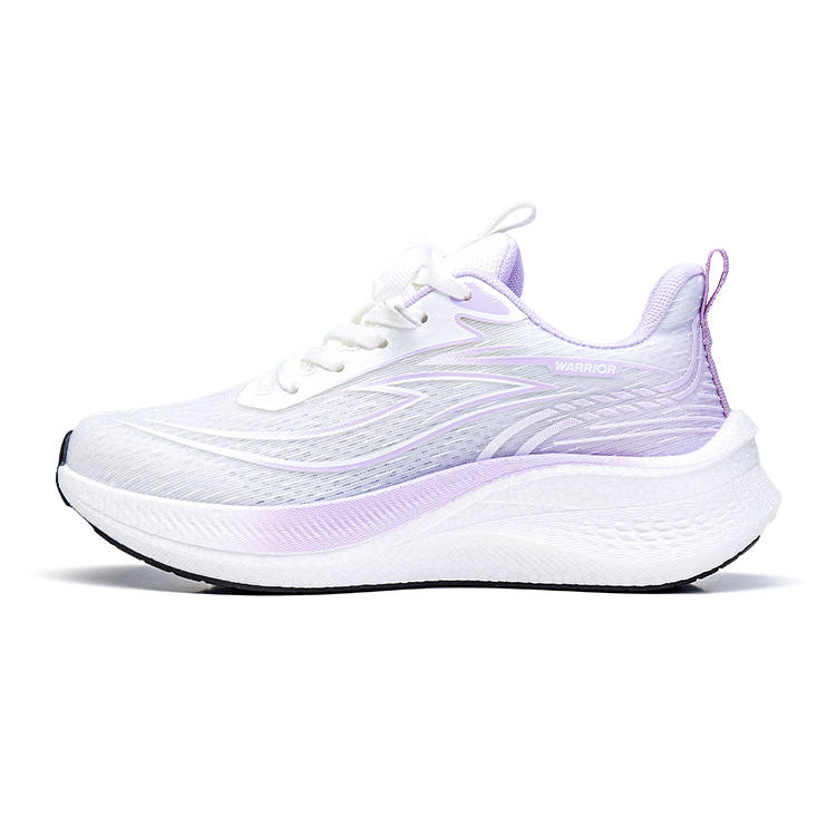 WARRIOR Running Shoes Women's Low Top White Light Purple