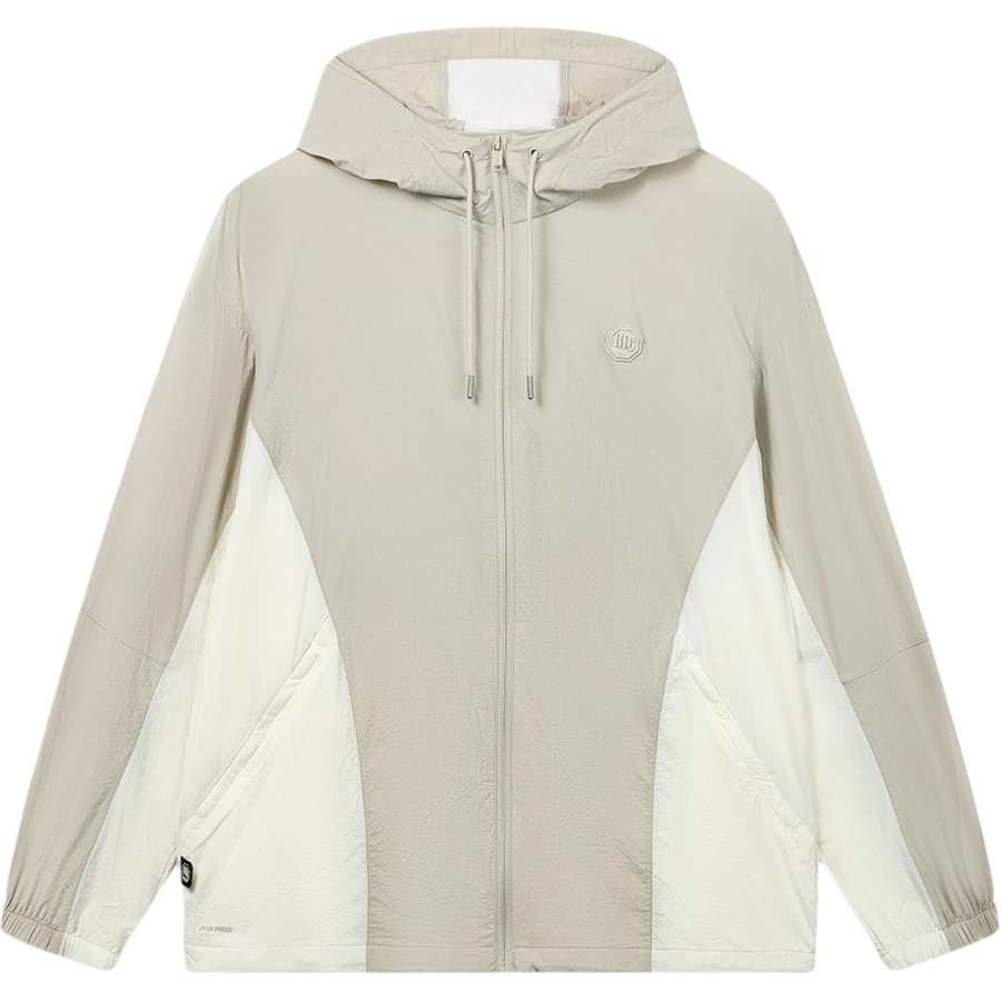 Li-Ning Li Ning BADFIVE Trench Coats Men's Silver Fish Gray Hooded Non Detachable Moderate Straight Fit