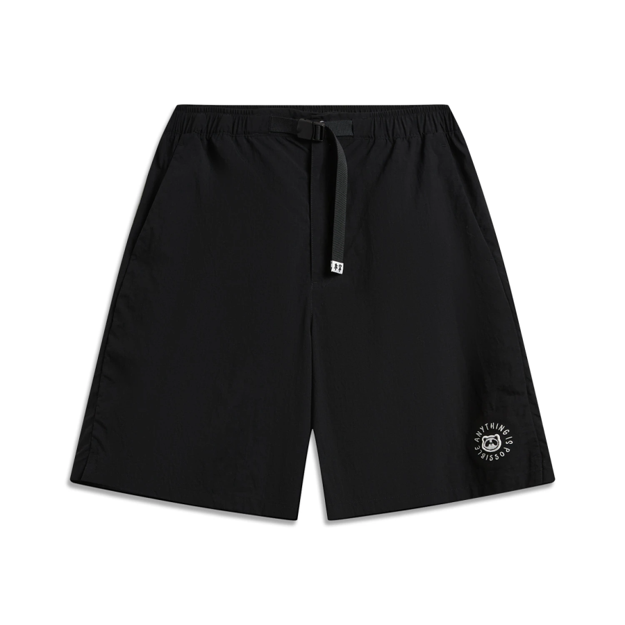 Li-Ning Li Ning Sports Life Collection Sports Shorts Men's Black Moderate Straight Fit Pants
