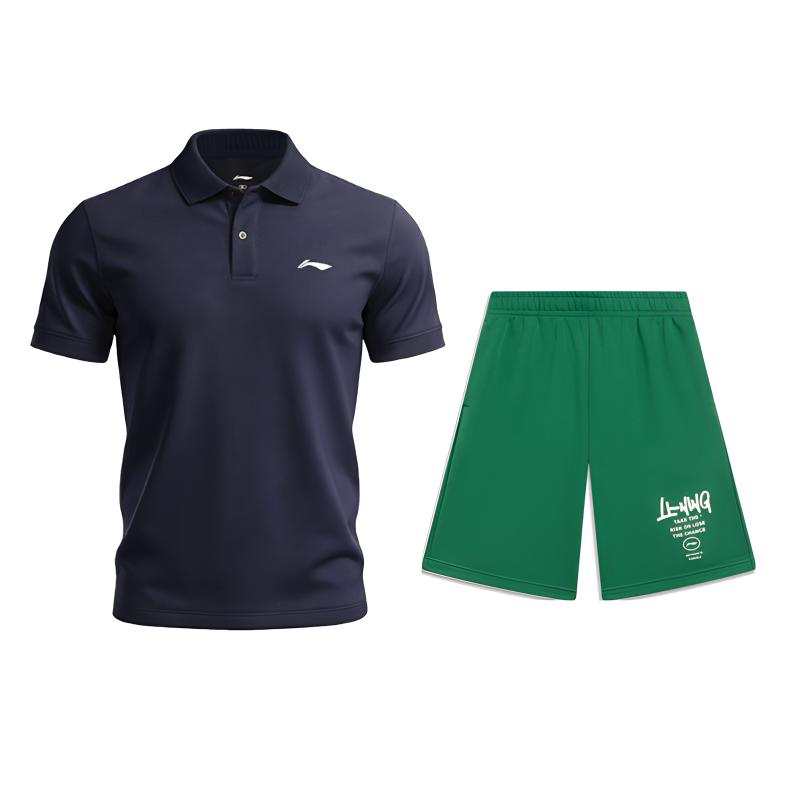 Li-Ning Li Ning Casual Sportswear Men's Polo Collar Moderate