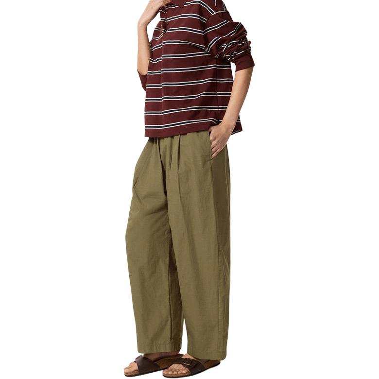 UNIQLO Casual Pants Women's Dark Olive Moderate Straight Fit Pants