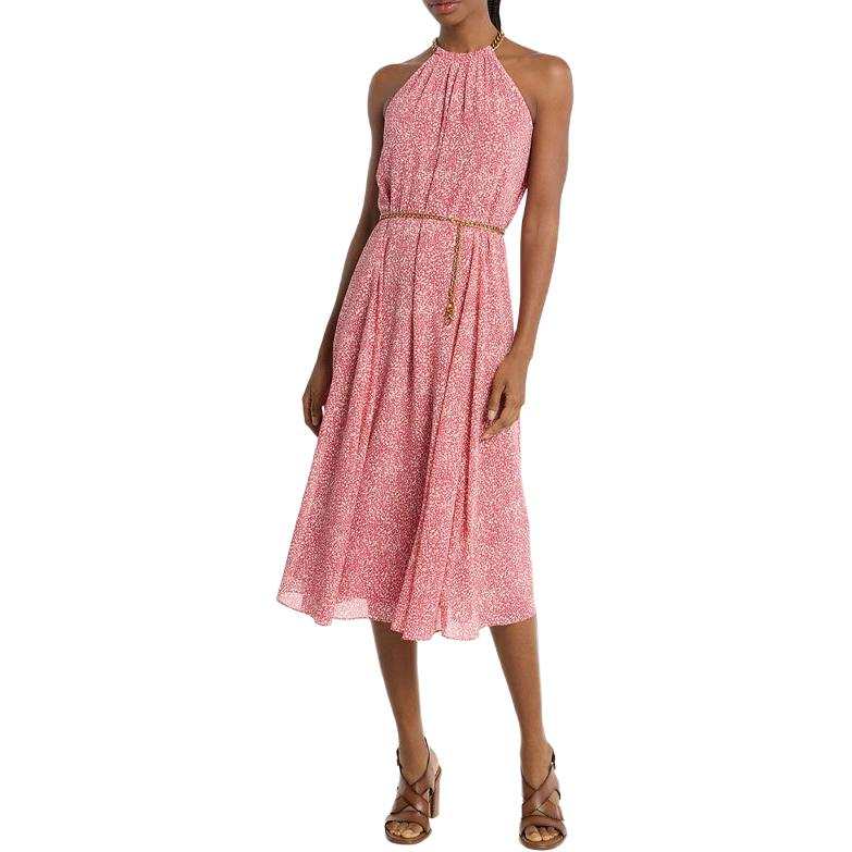 MICHAEL KORS Sleeveless Dresses Women's Pink Moderate Midi Skirt
