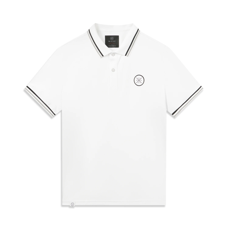 Li-Ning Li Ning Polo Shirts Men's White Polo Collar Moderate Straight Fit