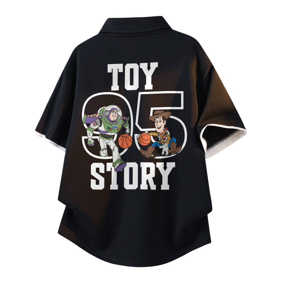 Disney Polo Shirts Unisex Polo Collar Moderate Straight Fit