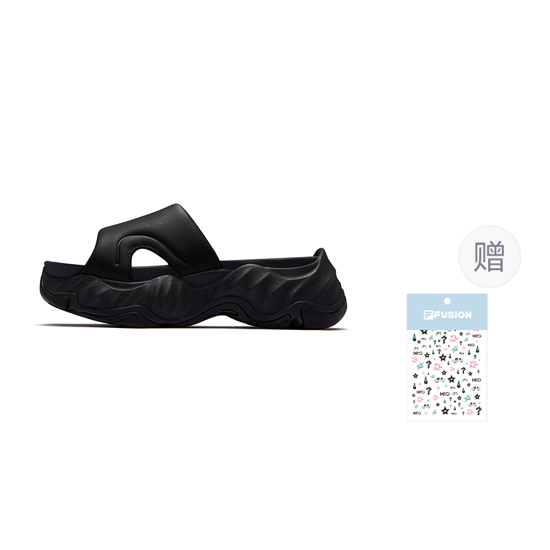 FILA FUSION STARFISH SLIPPER Starfish Slippers Slip Resistant Slide Slippers Women's Black Gray
