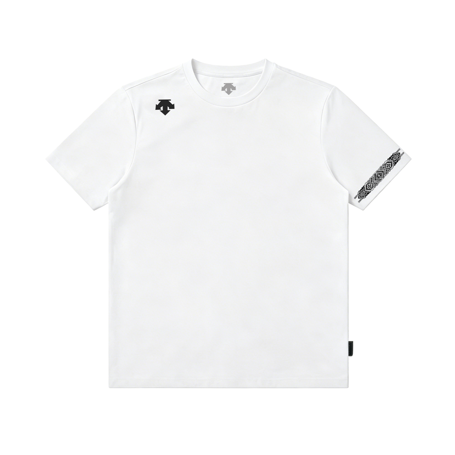 DESCENTE TOUGH T Shirts Unisex Crew Neck Moderate