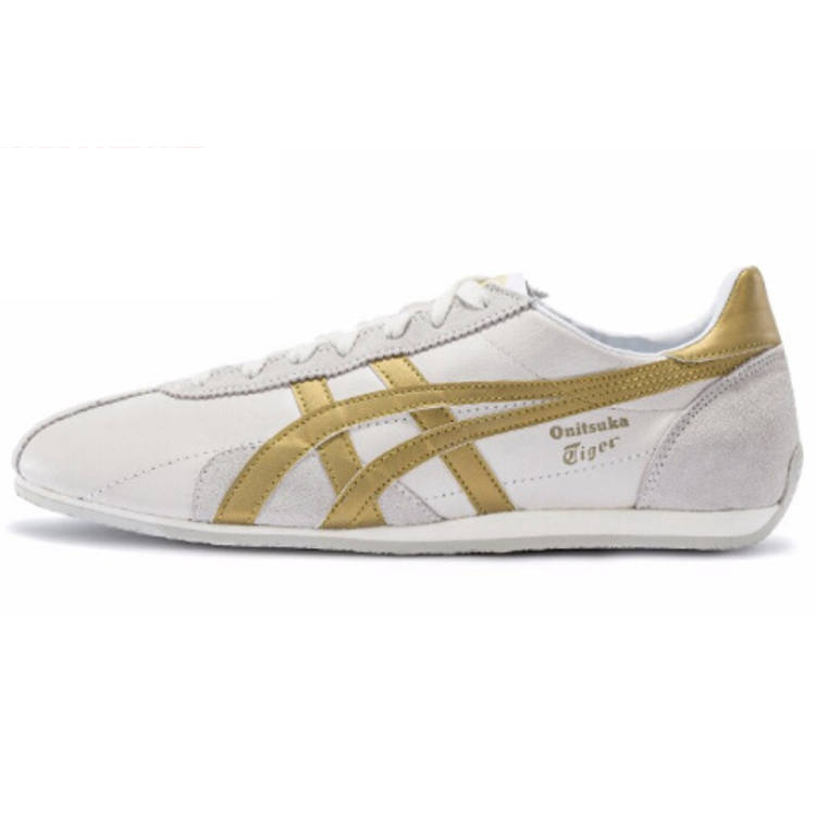 Onitsuka Tiger Runspark Leather Cushioning Slip Resistant Abrasion Resistant Low top Casual Running Shoes Unisex