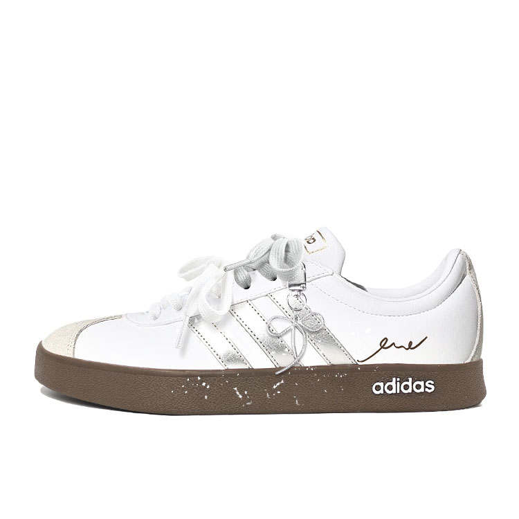 Adidas Adidas Vl Court Classic Skateboard Shoes Unisex Low Top White