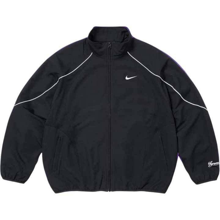 Nike Nike X Supreme Jackets Men's Black Stand Collar Moderate Other
