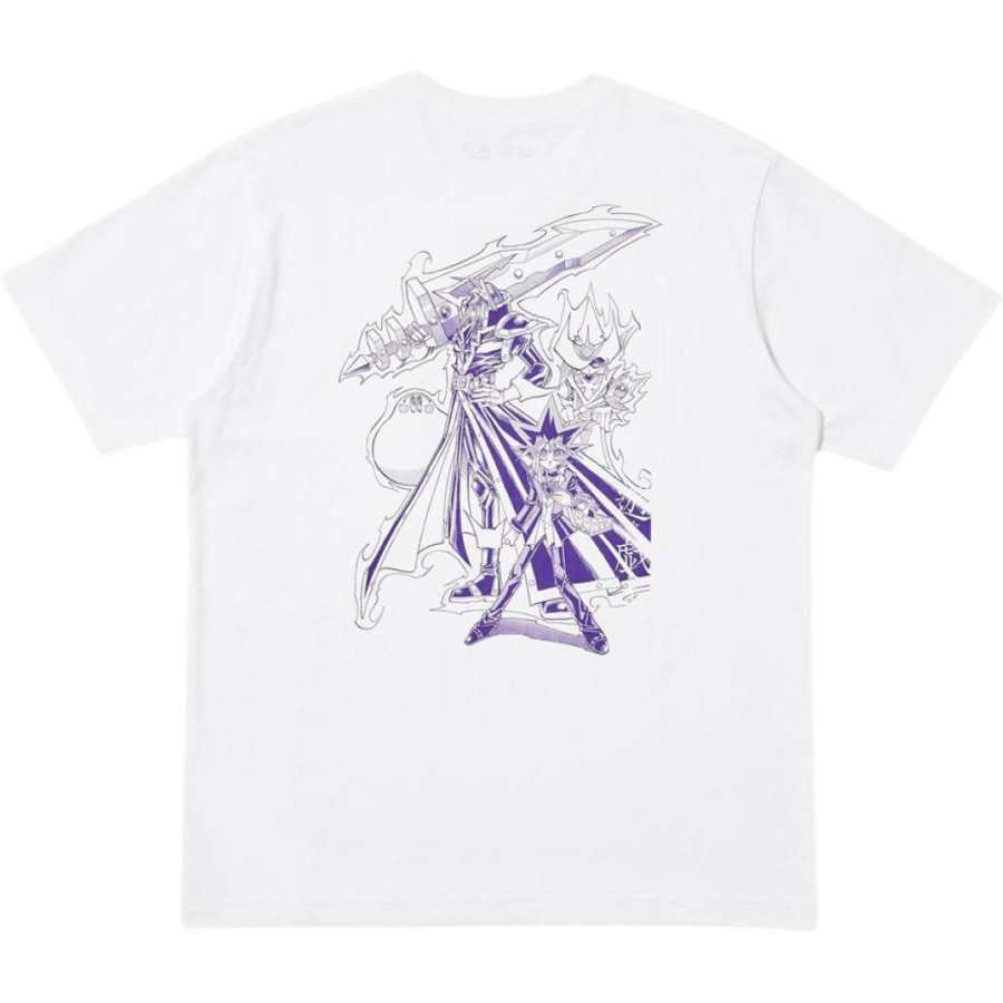 UNIQLO X Yu Gi Oh! Yu Gi Oh! Collaboration T Shirts Unisex White Crew Neck Moderate
