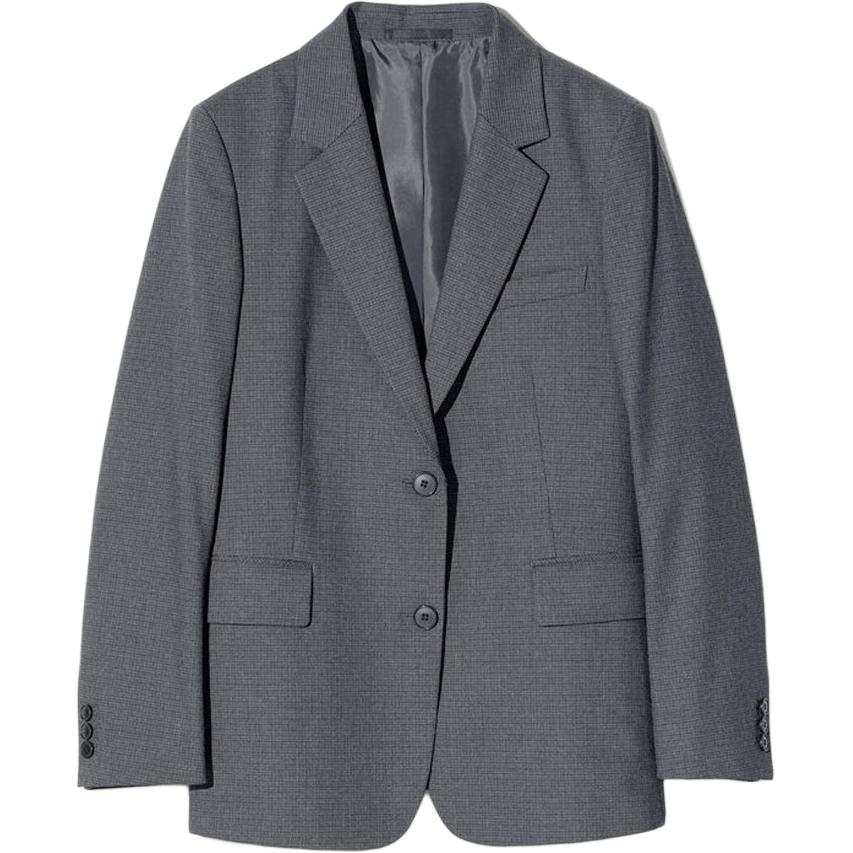 UNIQLO Business Suits Women's Asphalt Gray Notch Lapel Other