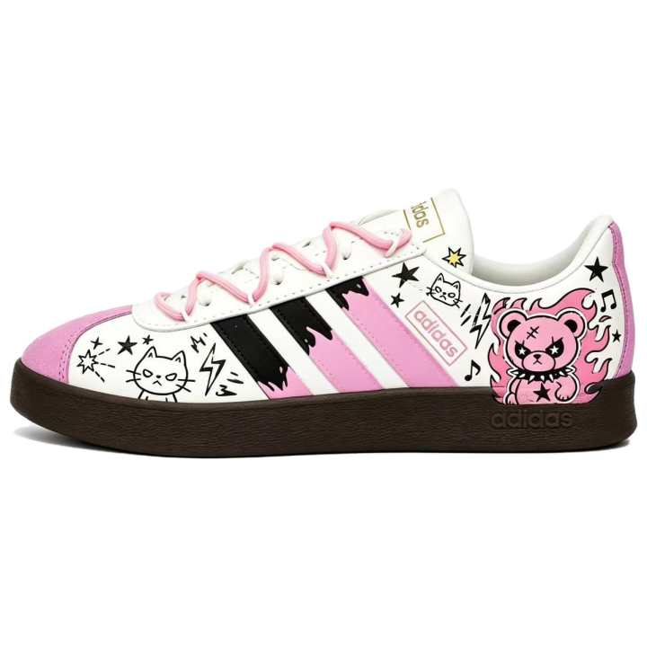 Adidas Adidas Vl Court Classic German Army Trainers Unisex Low Top White