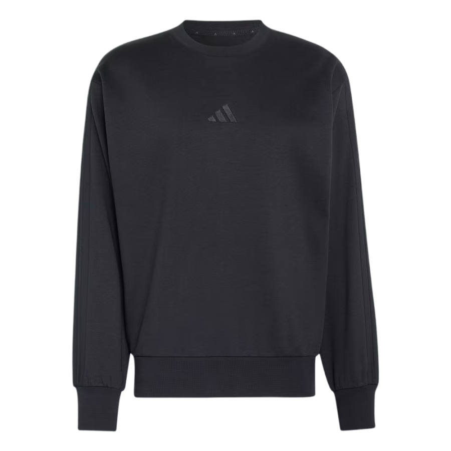 Adidas Adidas ESSENTIALS Sweatshirts Men's Black/Black Crew Neck Moderate