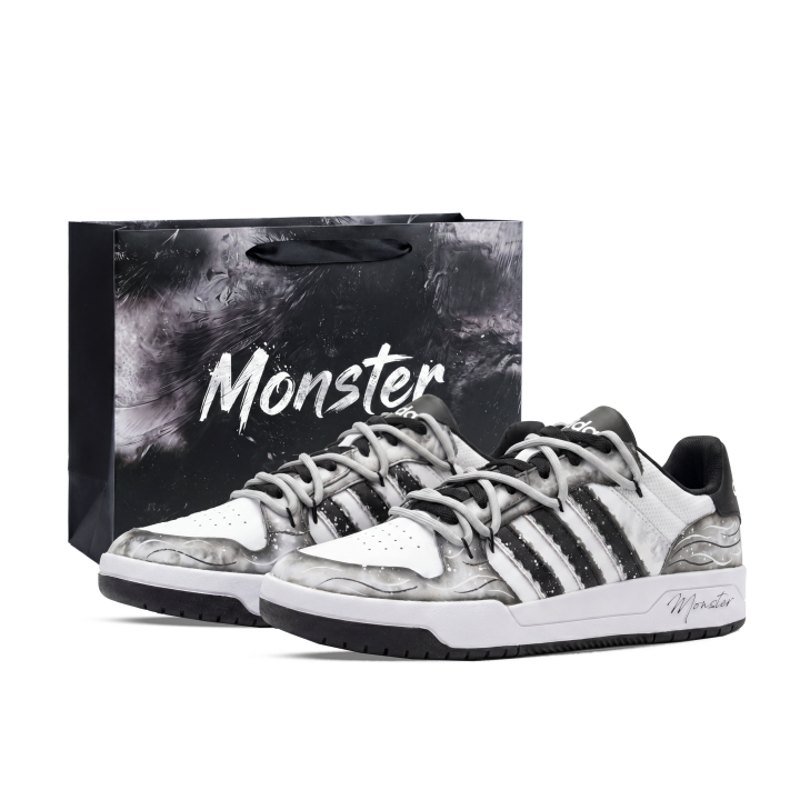 Adidas Adidas ENTRAP Skateboard Shoes Unisex Low Top Black/White/Gray