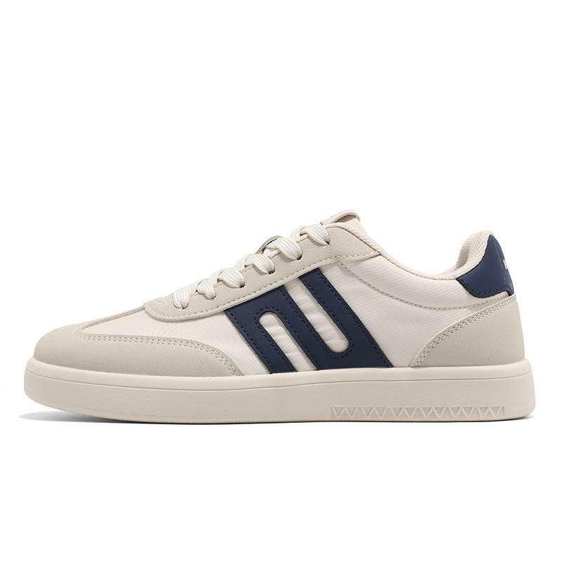 WARRIOR WARRIOR Skateboard Shoes Unisex Low Top Beige Blue