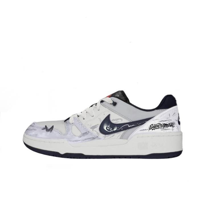 Nike Nike Full Force Skateboard Shoes Men's Low Top White/Grey/Black Multicolor