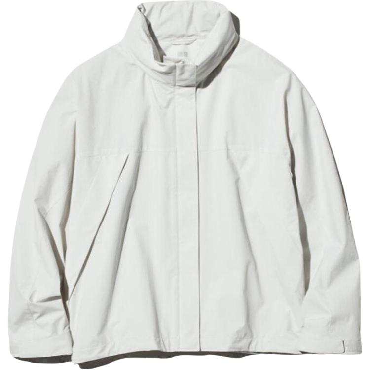 UNIQLO Jackets Women's Ivory Stand Collar Moderate Other