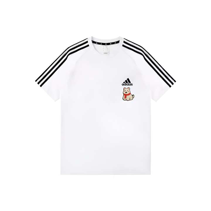 Adidas Adidas T Shirts Unisex White Crew Neck Moderate Straight Fit