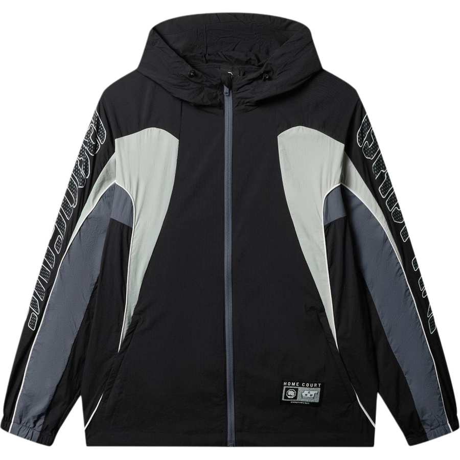Li-Ning Li Ning BADFIVE Trench Coats Men's Black Hooded Non Detachable Moderate Straight Fit