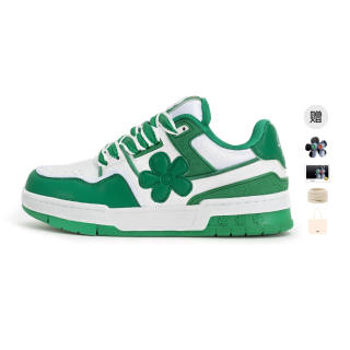 WE FLOWER Little Flower Shoes X Artist Collaboration Collection Abrasion Resistant, Breathable, Slip Resistant Low top
