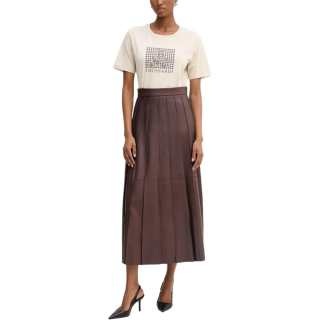 TRUSSARDI T Shirts Women's Ivory Crew Neck Moderate