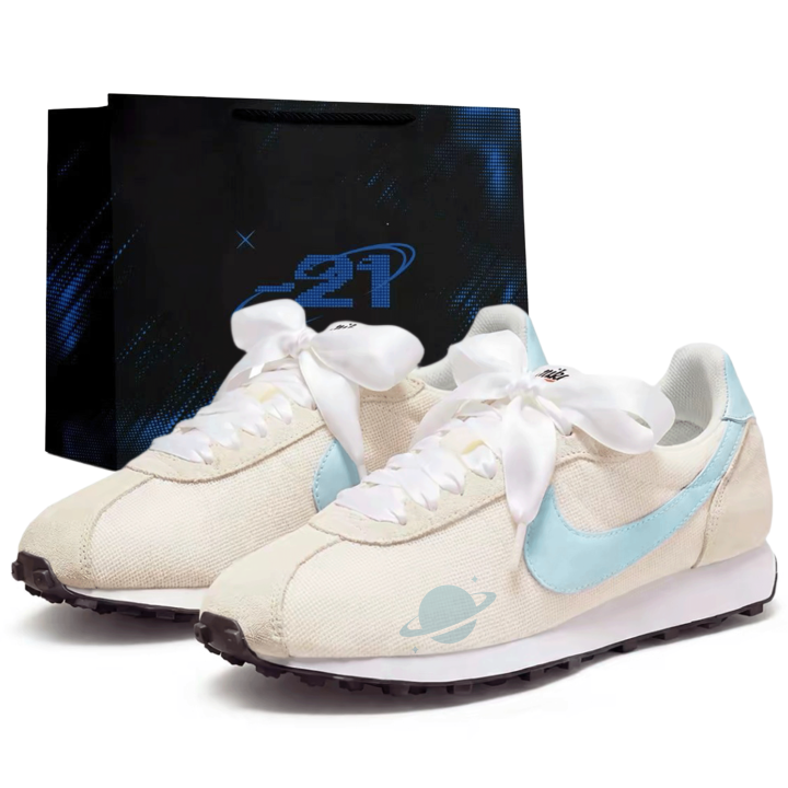 Nike Nike LD 1000 Running Shoes Women's Low Top Beige Blue