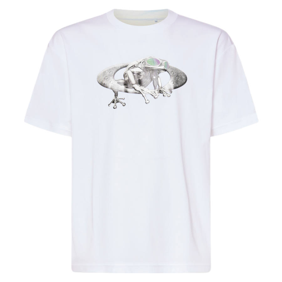 Oakley T Shirts Men's White Crew Neck Moderate