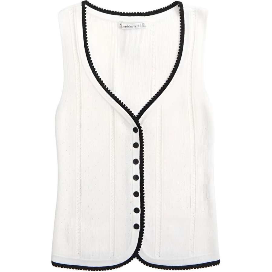 Abercrombie&Fitch Vests Women's White Moderate