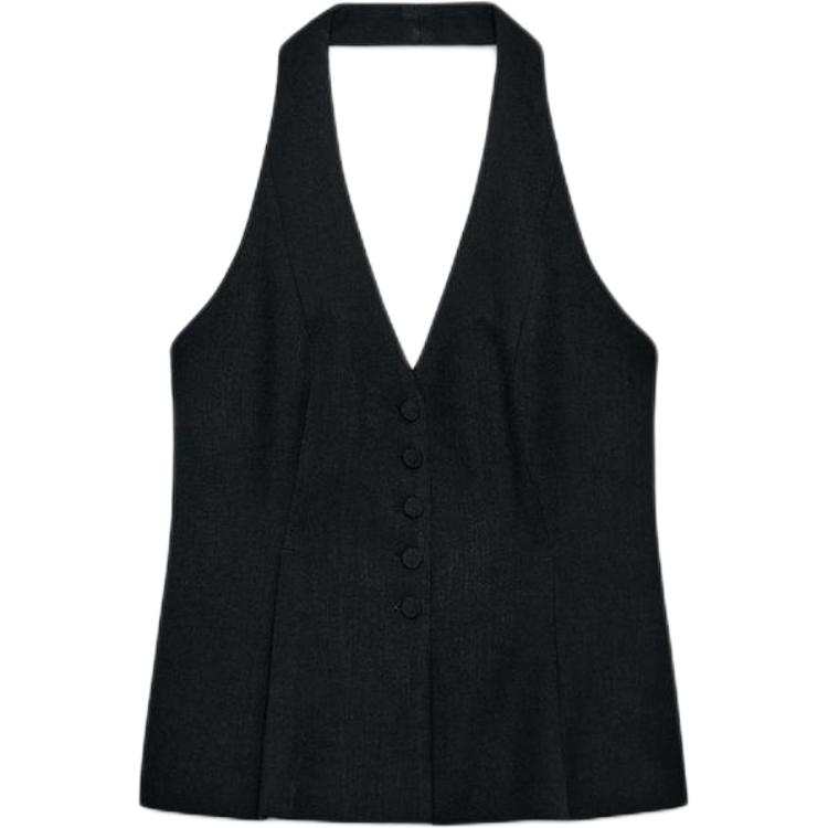 ZARA Tank Tops Women's Black Other