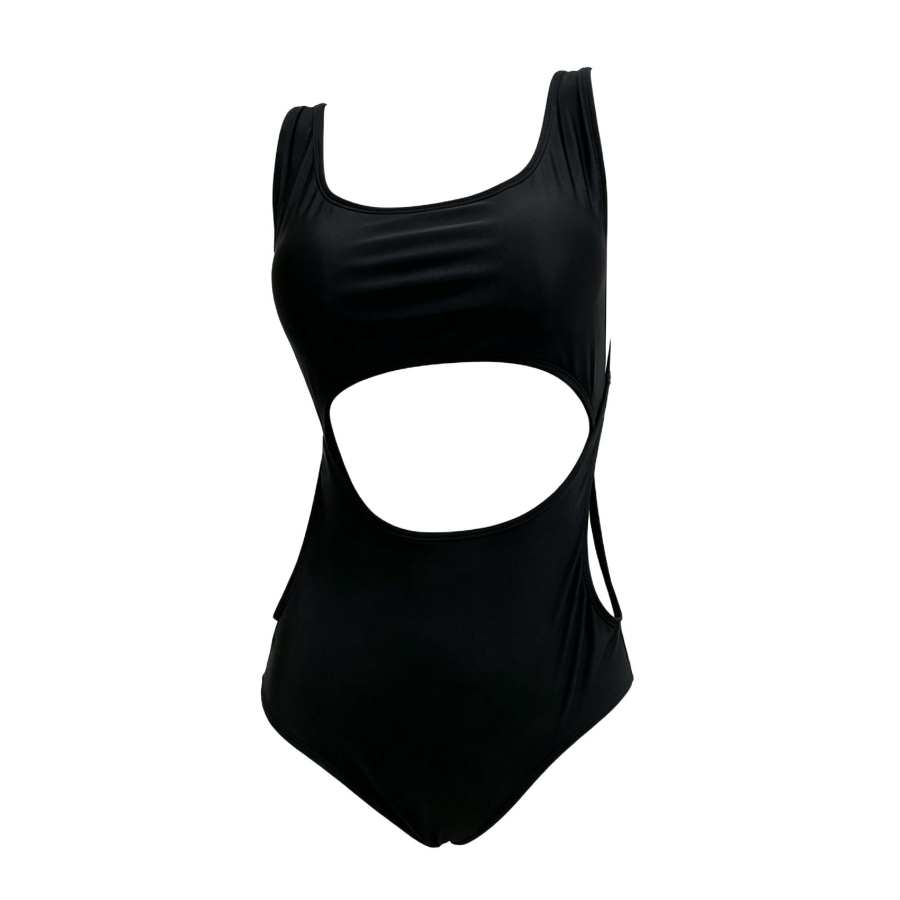 Sugarfunk Sugarfunk One Piece Swimsuits Women's Black Square Collar Thin Triangle One Piece Swimsuit