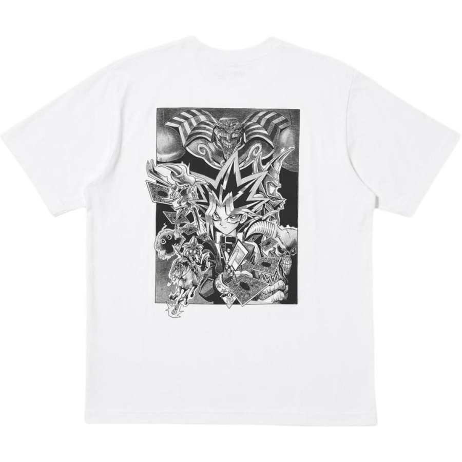 UNIQLO X Yu Gi Oh! Yu Gi Oh! Collaboration T Shirts Unisex White Crew Neck Moderate