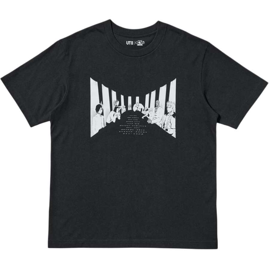 UNIQLO BLEACH · T Shirts Men's Black Crew Neck Moderate