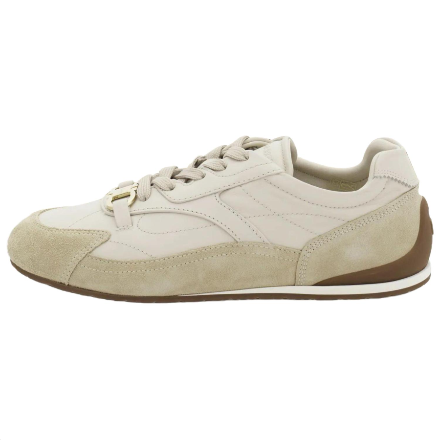 Ferragamo Gancini Casual Shoes Women's Low Top Beige