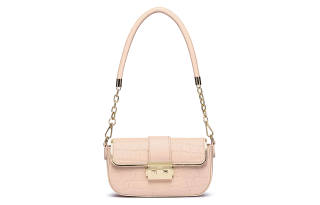 NOMK Pu Handbag Women's Pink/Black/White