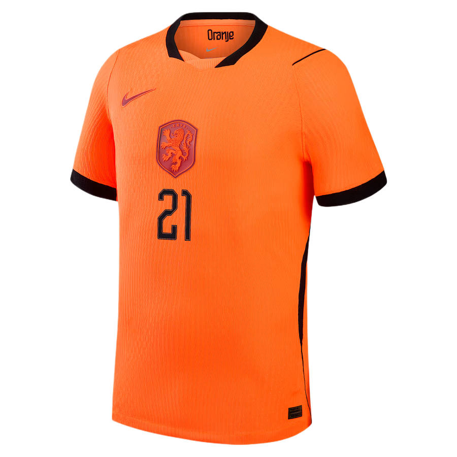 Nike Nike Dutch National Team Soccer Jerseys Men's Orange Crew Neck Moderate