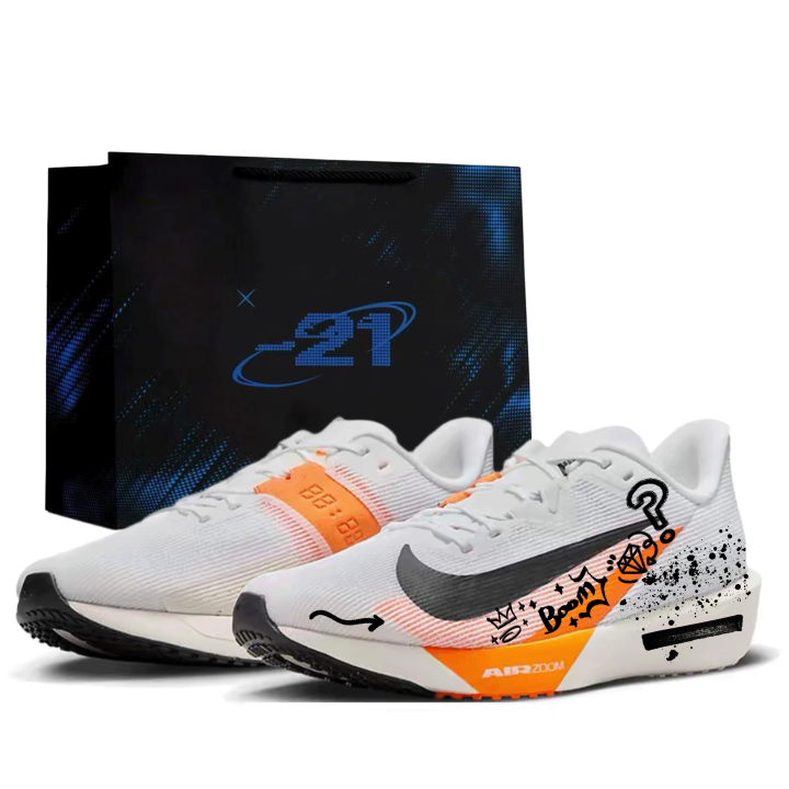 Nike Nike Rival Fly 4 Running Shoes Men's Low Top White Orange Black Multicolor