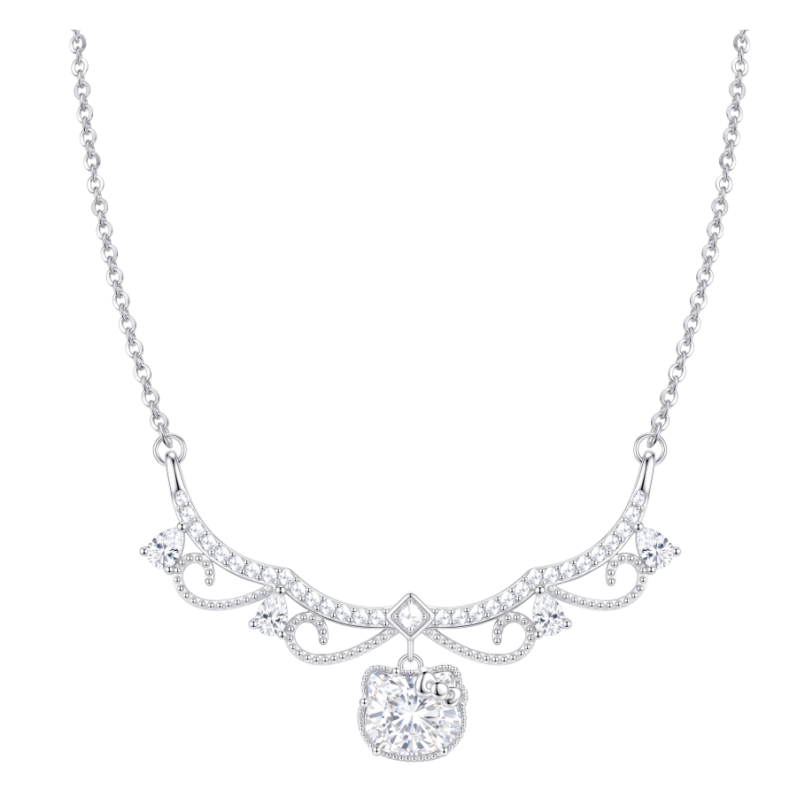Sanrio X Hello Kitty Artificial Gemstone Necklaces Women's